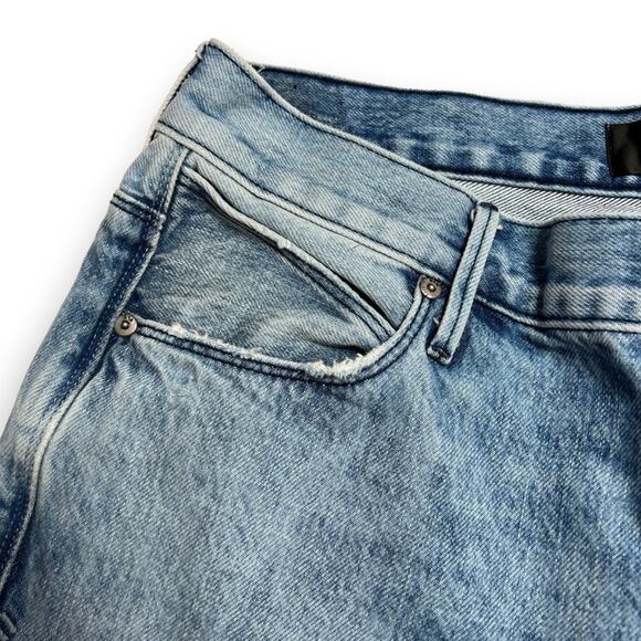 RTA Ryder Straight Distressed Faded Jeans SIZE 29 Light Blue Frayed Hem USA - Picture 15 of 16